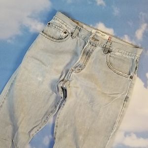 Distressed jeans, Levi's 517 jeans for men, 32x34